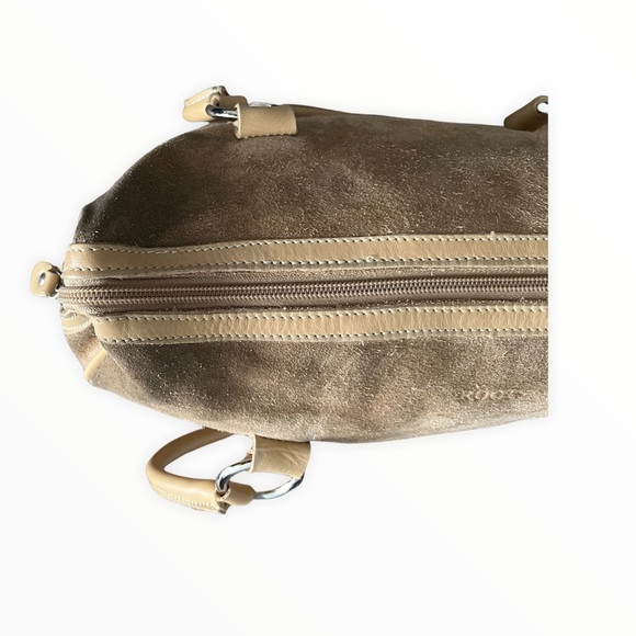 Roots Vintage 90’s Suede & Leather Zip Top Bag - Picture 7 of 14